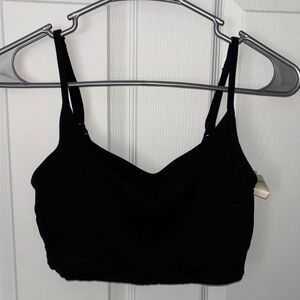 Aerie swim scoop black top size medium